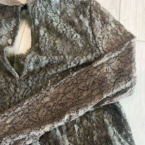 Free People Dusty green  Taupe Tank Dress Tunic size XS. - Picture 5 of 8